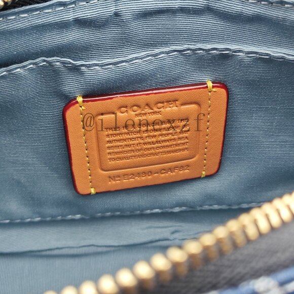 Coach Teri Crossbody Bag Denim Blue - Picture 11 of 11